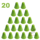 Pachołki do slalomu, zielone - slalom cones 20 sztuk