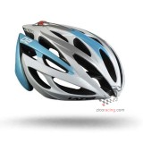 Kask Lazer O2 white light blue - system RollSys