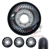 Kółka do rolek Hyper Concrete czarne 76mm/84a - 4 sztuki