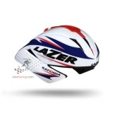 Kask Lazer Tardiz Team Edition biały - niebieski - czerwony