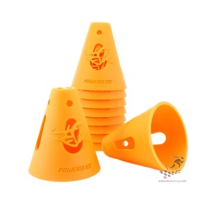 Pachołki - kubki do slalomu Powerslide - slalom cones 10 sztuk pomarańczowe