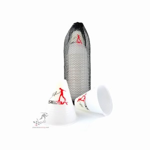 Pachołki - kubki do slalomu Seba - treningowe, białe - slalom cones Dual Density 20 sztuk