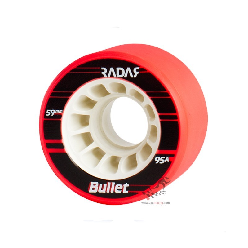 Kółka Radar Bullet 59mm x 38mm / 95a - czerwone