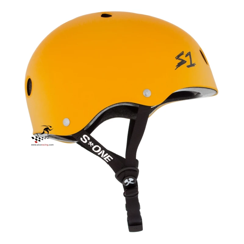 Kask S1 Lifer Yellow Matte - widok z boku