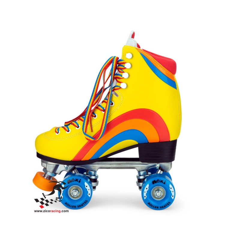 Wrotki Moxi Rainbow Rider Yellow - żółte bok wewnątrz