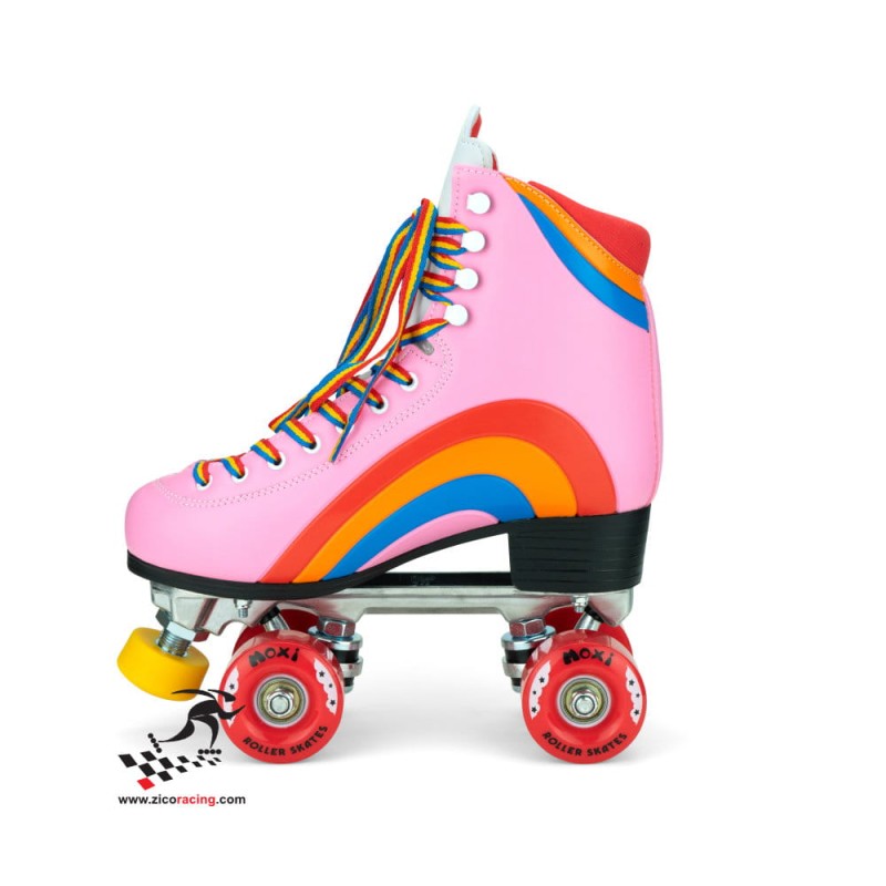 Wrotki Moxi Rainbow Rider Pink - różowe bok wnętrze