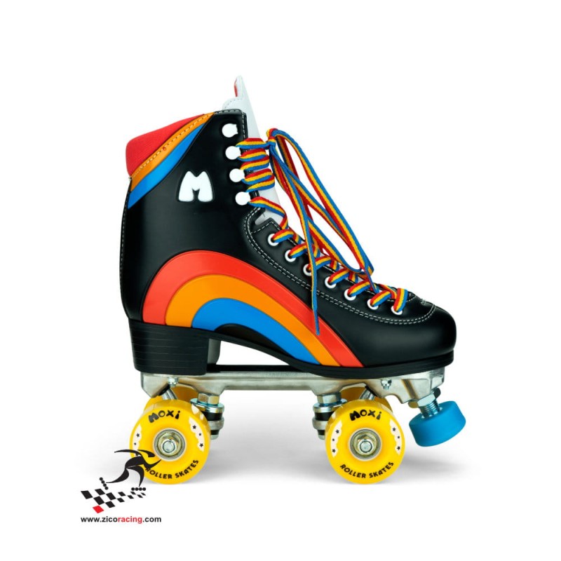 Wrotki Moxi Rainbow Rider Black - czarne bok