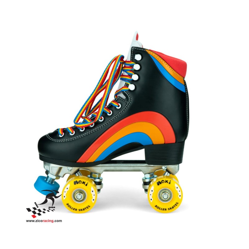 Wrotki Moxi Rainbow Rider Black - czarne bok wnętrze