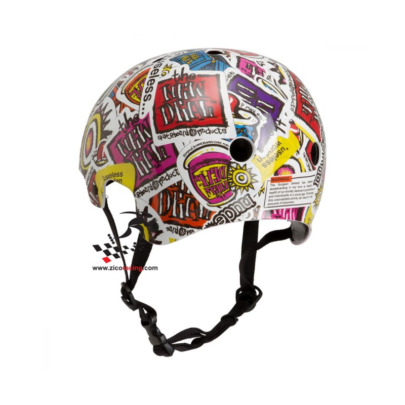 Kask Pro-Tec New Deal Old School Certyfikowany - widok z tyłu