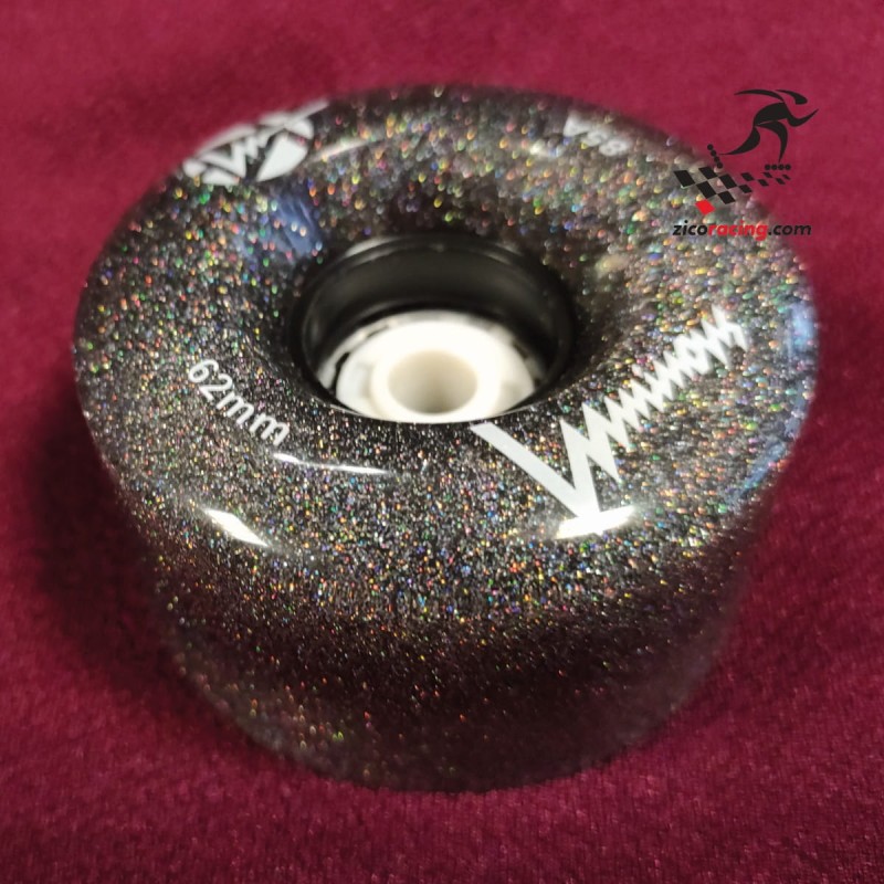 Kółka do wrotek świecące Luminous Night Sky 62mm 85a