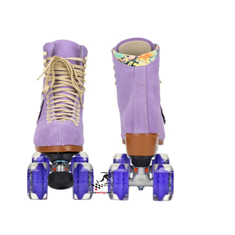 Wrotki Moxi Lolly Lilac - widok z przodu i tyłu