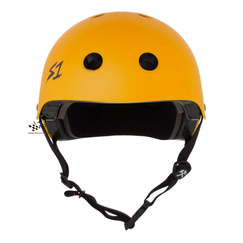 Kask S1 Lifer Yellow Matte - widok z przodu