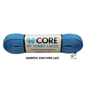 Sznurówki sznurowadła woskowane Derby Laces Core 6mm - Pool Blue