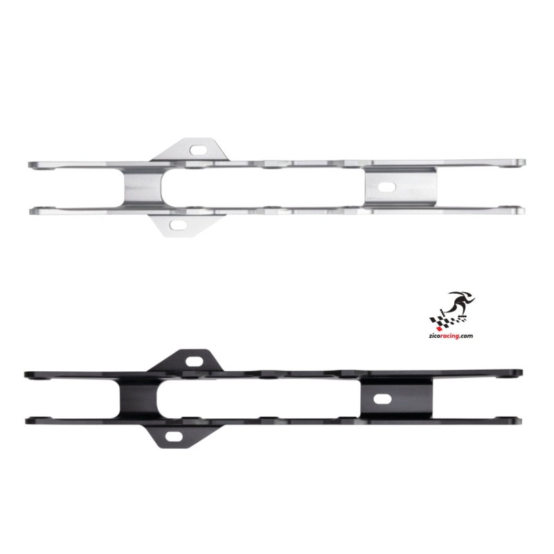 Szyny Endless Trinity 4x100mm 3x110mm - widok z dołu srebrne i czarne