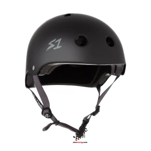 Kask S1 Lifer Black Matte z popielatymi paskami