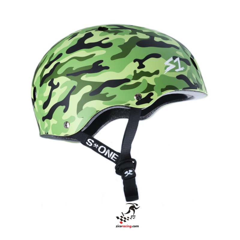Kask S1 Lifer Green Camo Matte - widok z boku
