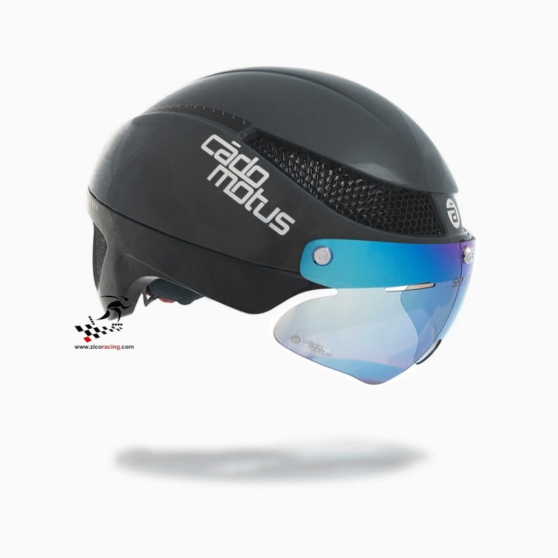 Kask CadoMotus Omega Aero - widok z szybą