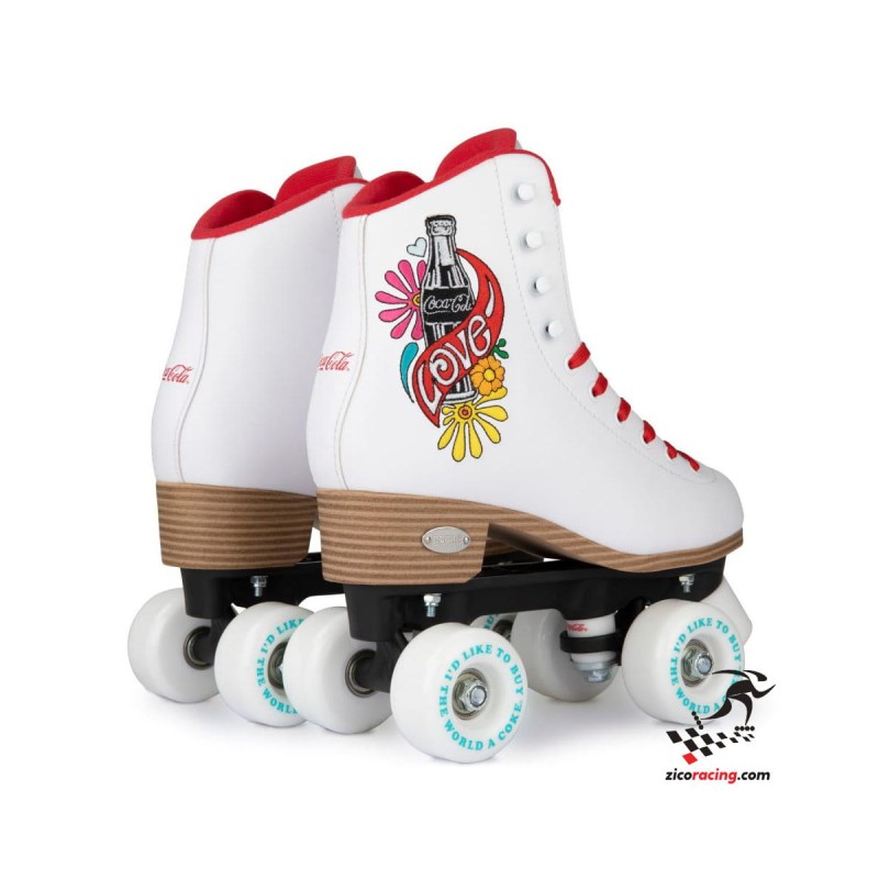 Wrotki Coca Cola białe - para