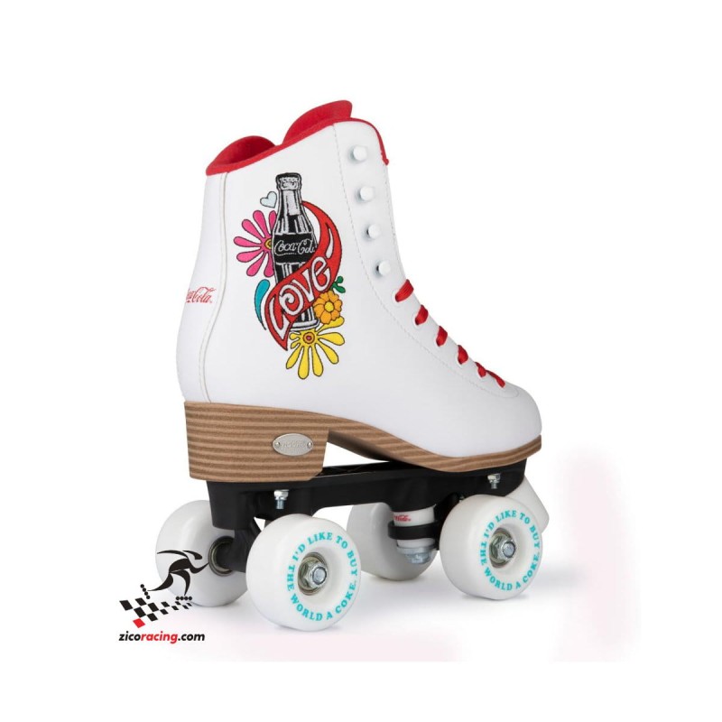 Wrotki Coca Cola białe tył