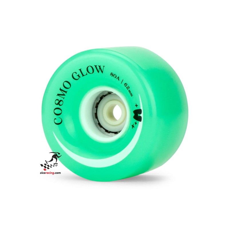 Świecące kółka do wrotek Moxi Cosmo Green