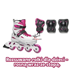 Rolki Rollerblade Fury Combo Girl - rozsuwane rolki dla dzieci