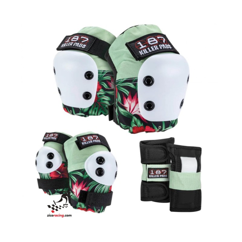 Ochraniacze 187 Killer Pads Six Hibiscus na nadgarstki, łokcie i kolana