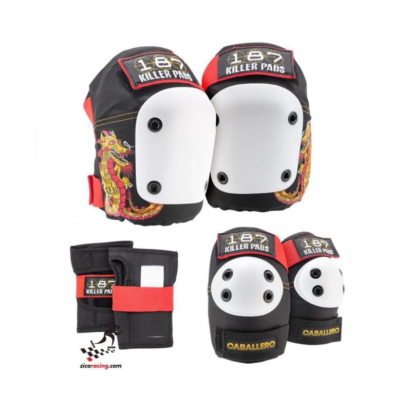 Ochraniacze 187 Killer Pads Six Caballero na nadgarstki łokcie i kolana