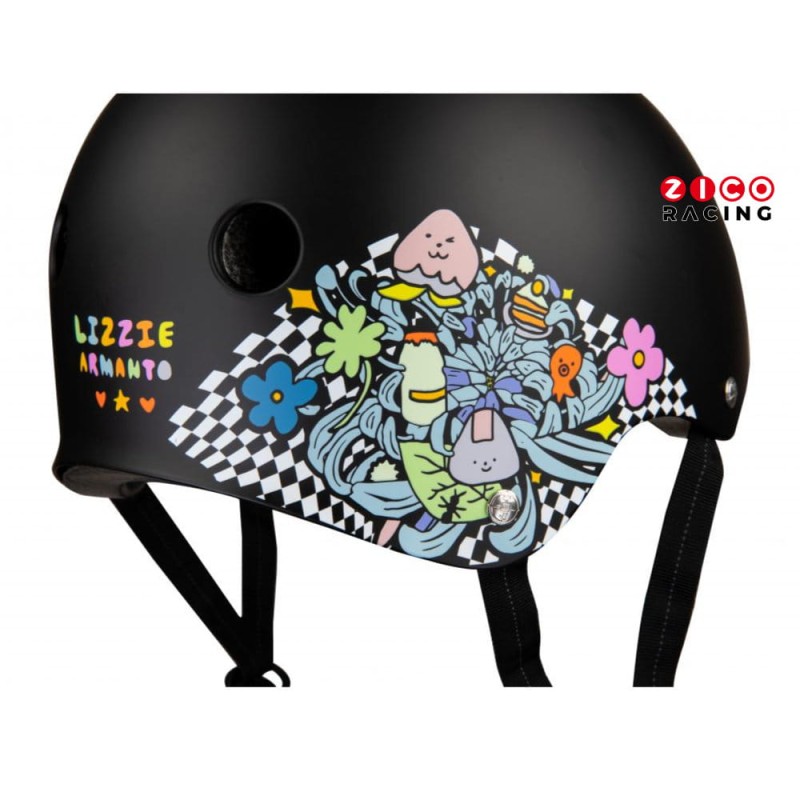 Kask 187 Black Floral - bok