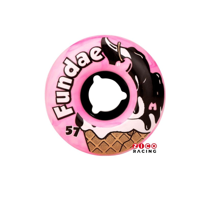 Kółka do wrotek Moxi Fundae różowe Bubble Gum jedno