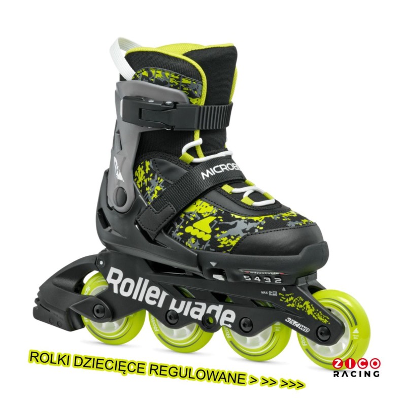 Rolki Rollerblade Microblade NG01 czarno zielone fluo