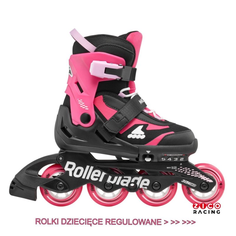 Rolki Rollerblade Microblade NJ02 czarno różowe