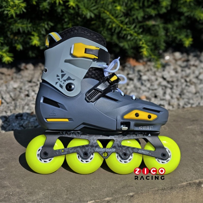 Rolki dziecięce, rozsuwane marki Rollerblade model APEX PRO 3 4 WD z kółkami 4x76mm i łożyskami Bones Reds.