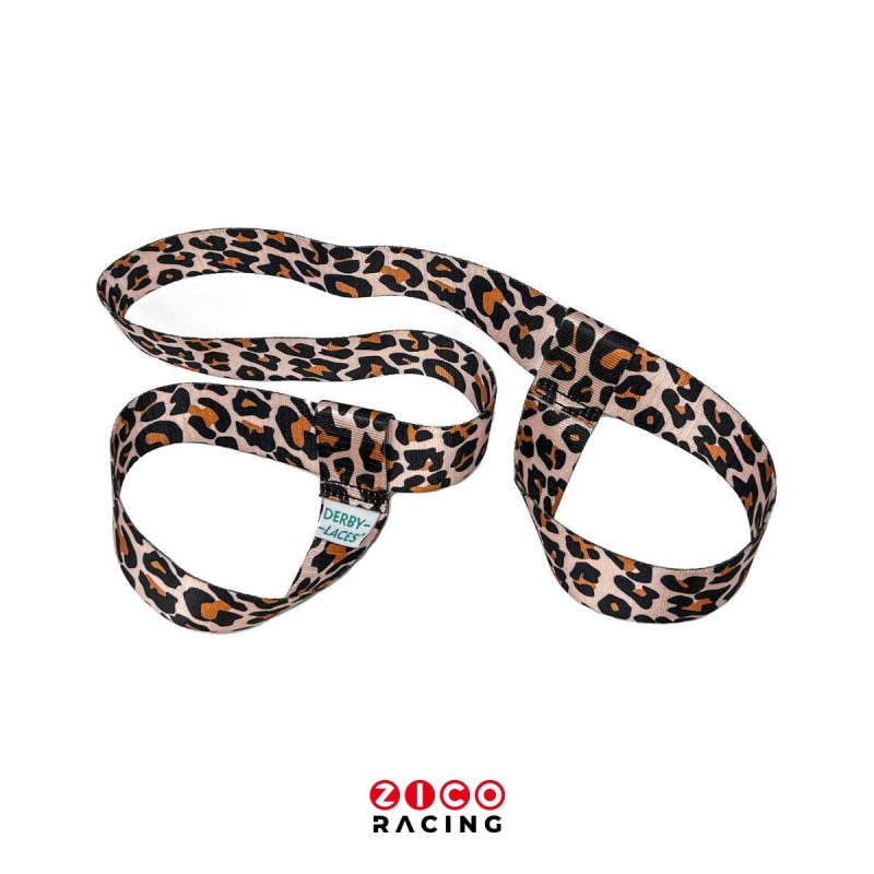 Smycz -nosidełko do wrotek - taśma we wzorze cętek leoparda