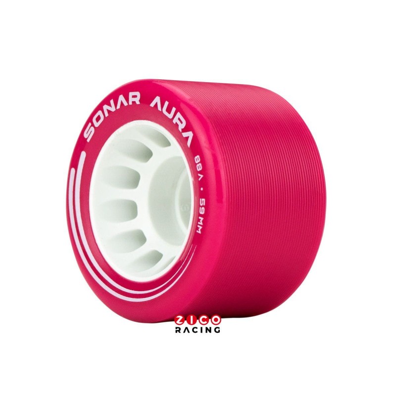 Kółka do wrotek do Roller Derby marki Sonar model Aura o średnicy 59mm, szerokości 38mm i twardości 88a