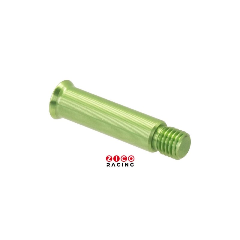 Śruba ośka o długości 35,5mm i średnicy 8mm dedykowana do szyn carbonowych, kolor zielony