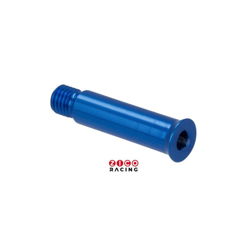 Śruba ośka o długości 35,5mm i średnicy 8mm dedykowana do szyn carbonowych w kolorze granatowym - widok z drugiej strony
