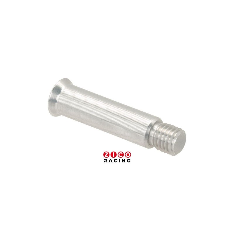 Śruba ośka o długości 35,5mm i średnicy 8mm dedykowana do szyn carbonowych w kolorze srebrnym