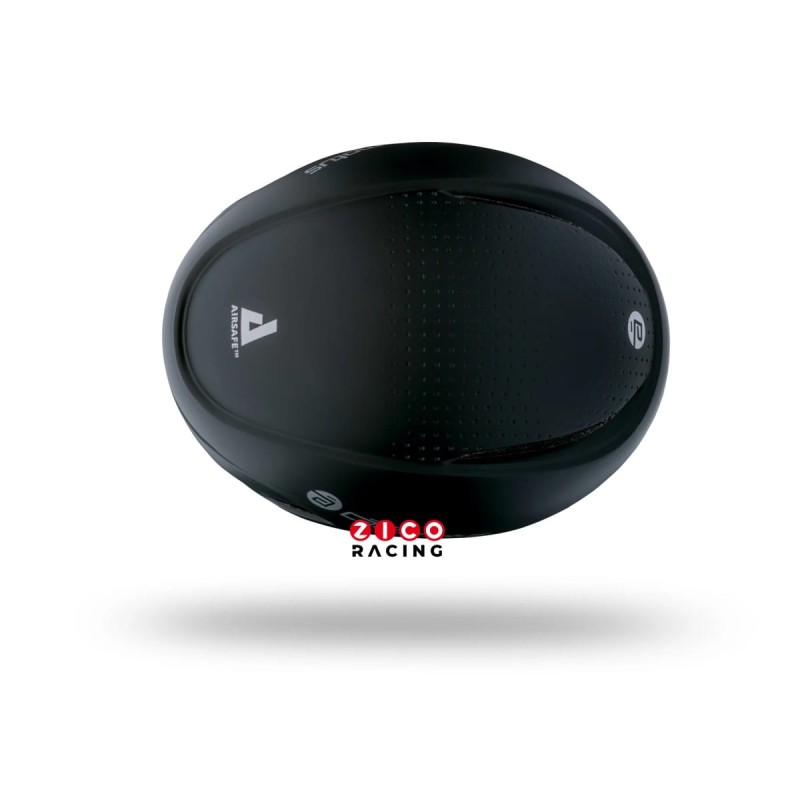 Kask marki Cadomotus model Alpha-3 w kolorze czarnym - widok z góry