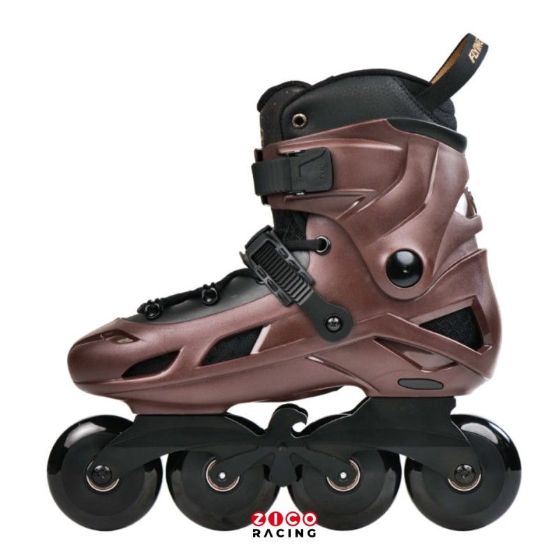 Rolki marki Flying Eagle model F7 Optimum w kolorze brązowym widok od strony wewnętrznej