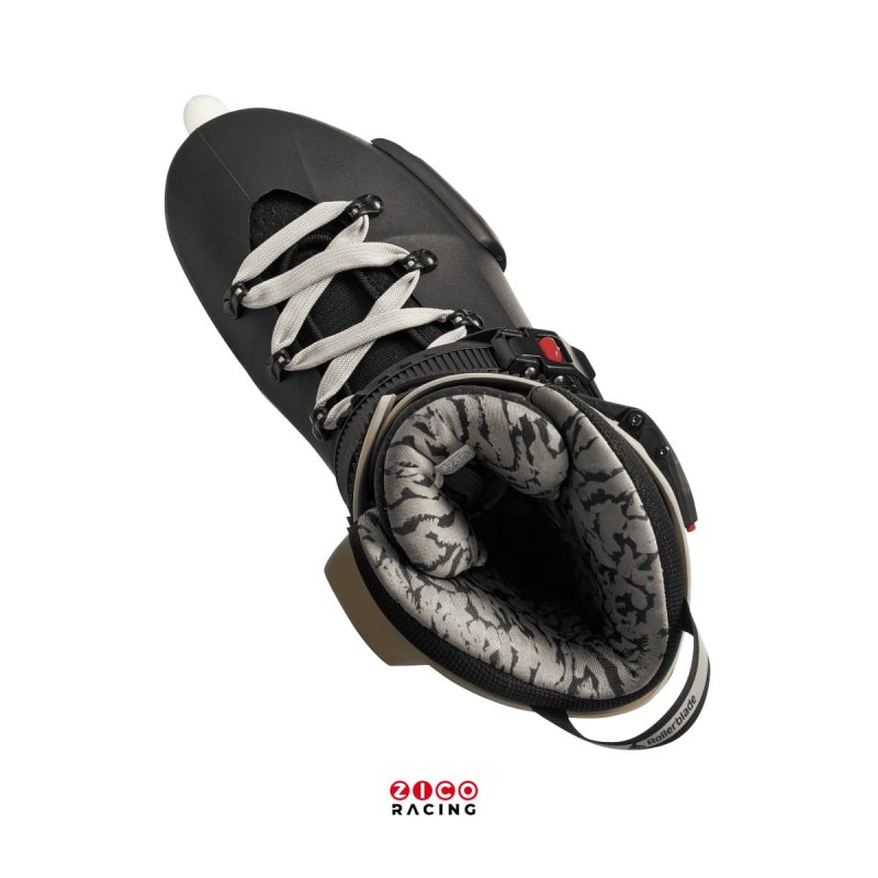 Rolki marki Rollerblade model Twister XT w kolorze czarno piaskowym - widok z góry