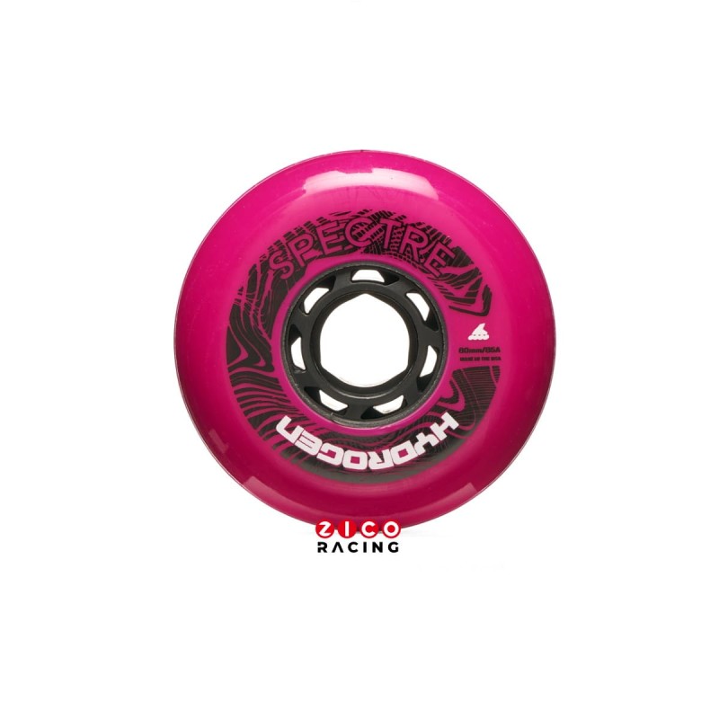 Kółka marki Rollerblade model Hydrogen 80mm 85a w kolorze dark fuchsia - widok z boku