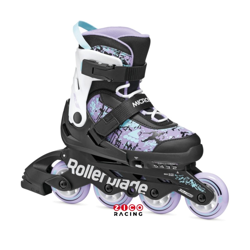 Rolki dla dzieci marki Rollerblade model Microblade SL NZ09 - widok z boku pod kątem