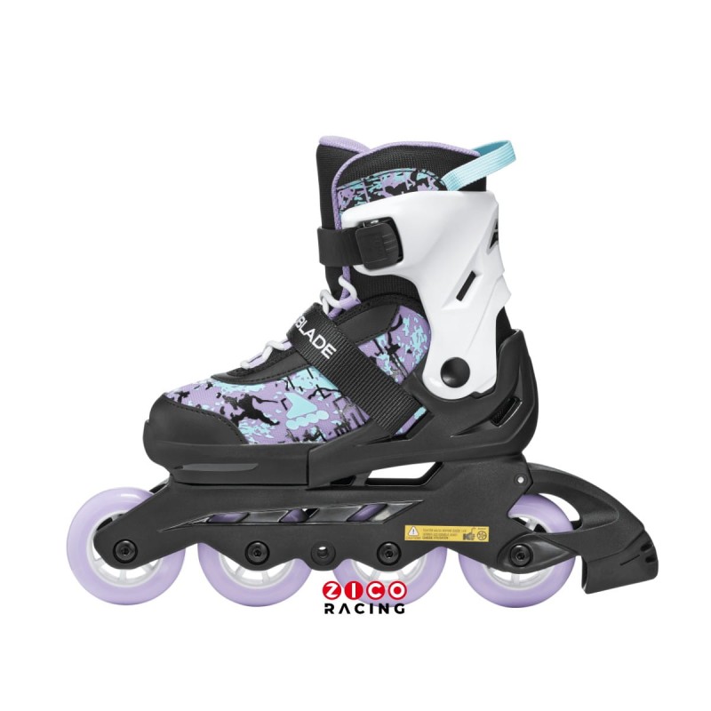 Rolki dla dzieci marki Rollerblade model Microblade SL NZ09 - widok z boku od wewnątrz