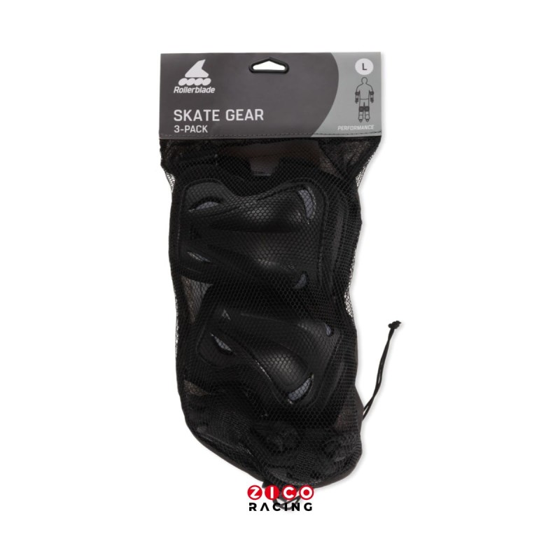 Komplet ochraniaczy marki Rollerblade model Skate Gear czarne - widok opakowania
