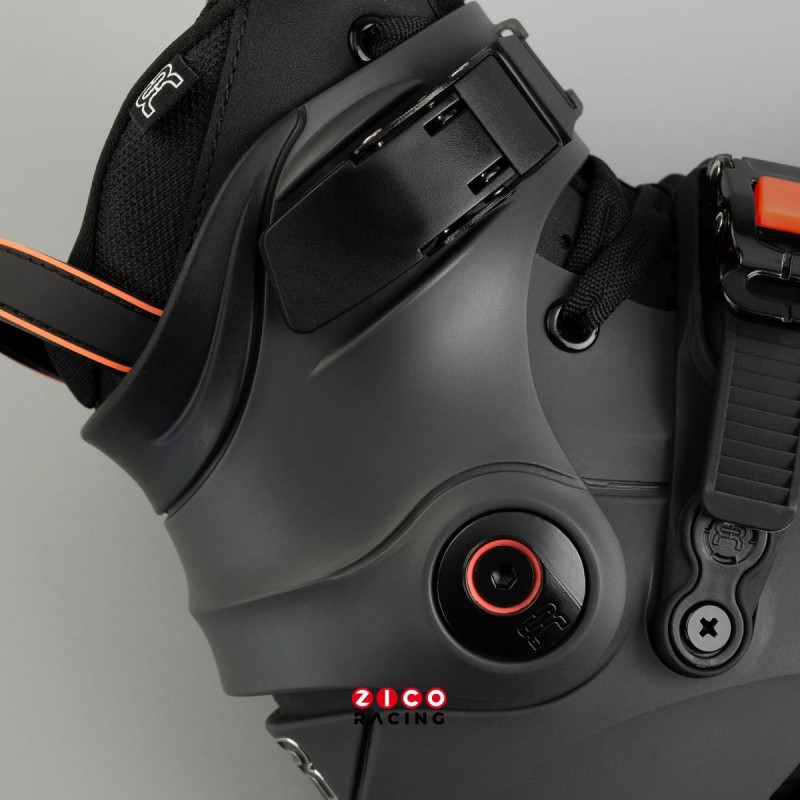 Rolki marki FR Skates model NEO Dual 9080 Promodel w kolorze dark grey - widok z cholewki mankiet