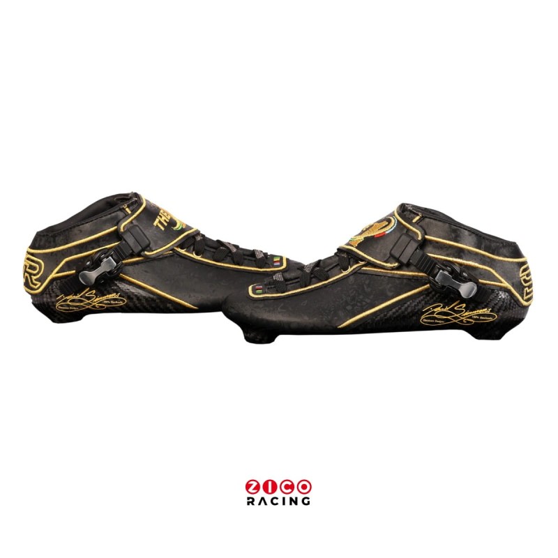 Buty marki Simmons Rana Racing model The1 w kolorze czarnym - widok z boku pary