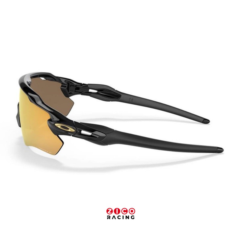 Okulary marki Oakley model Radar EV Path kod produktu OO9208-C9 Polished Black Prizm 24K Polarized - widok z boku