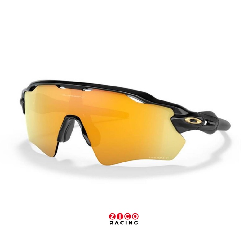 Okulary marki Oakley model Radar EV Path kod produktu OO9208-C9 Polished Black Prizm 24K Polarized - widok z przodu pod kątem