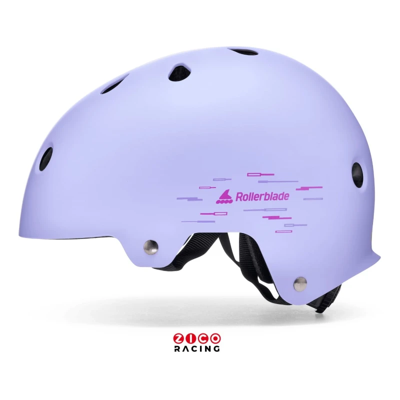 Kask marki Rollerblade mode RB Jr kolor liliowy - widok z boku od strony zewnętrznej