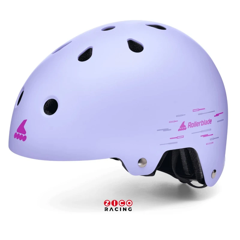 Kask marki Rollerblade mode RB Jr kolor liliowy - widok pod kątem
